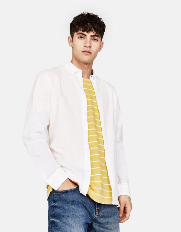 White Slim Fit Dress Shirts